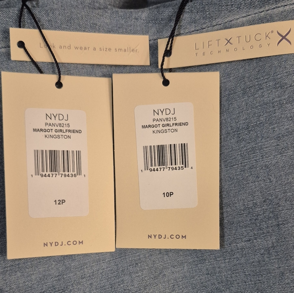 NWT NYDJ Margot Girlfriend Jeans With Roll Cuffs. - Picture 8 of 9